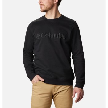 Columbia Sweater Heren, Logo Fleece Crew Zwart, 04PZYDCFU
